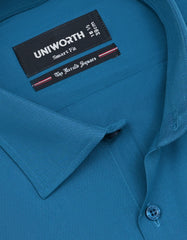 Plain Teal Tailored Smart Fit Shirt FS1609SF-15