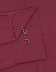 Plain Maroon Classic Fit Shirt FS1612RF-15.5