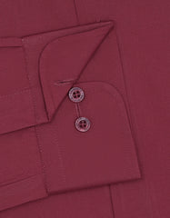 Plain Maroon Tailored Smart Fit Shirt FS1612SF-15.5