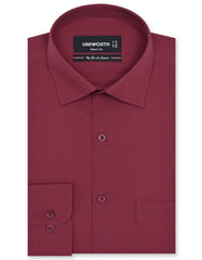 Plain Maroon Tailored Smart Fit Shirt FS1612SF-14.5