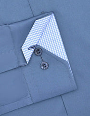 Plain M Blue Tailored Smart Fit Shirt FS1621-1SF-15.5