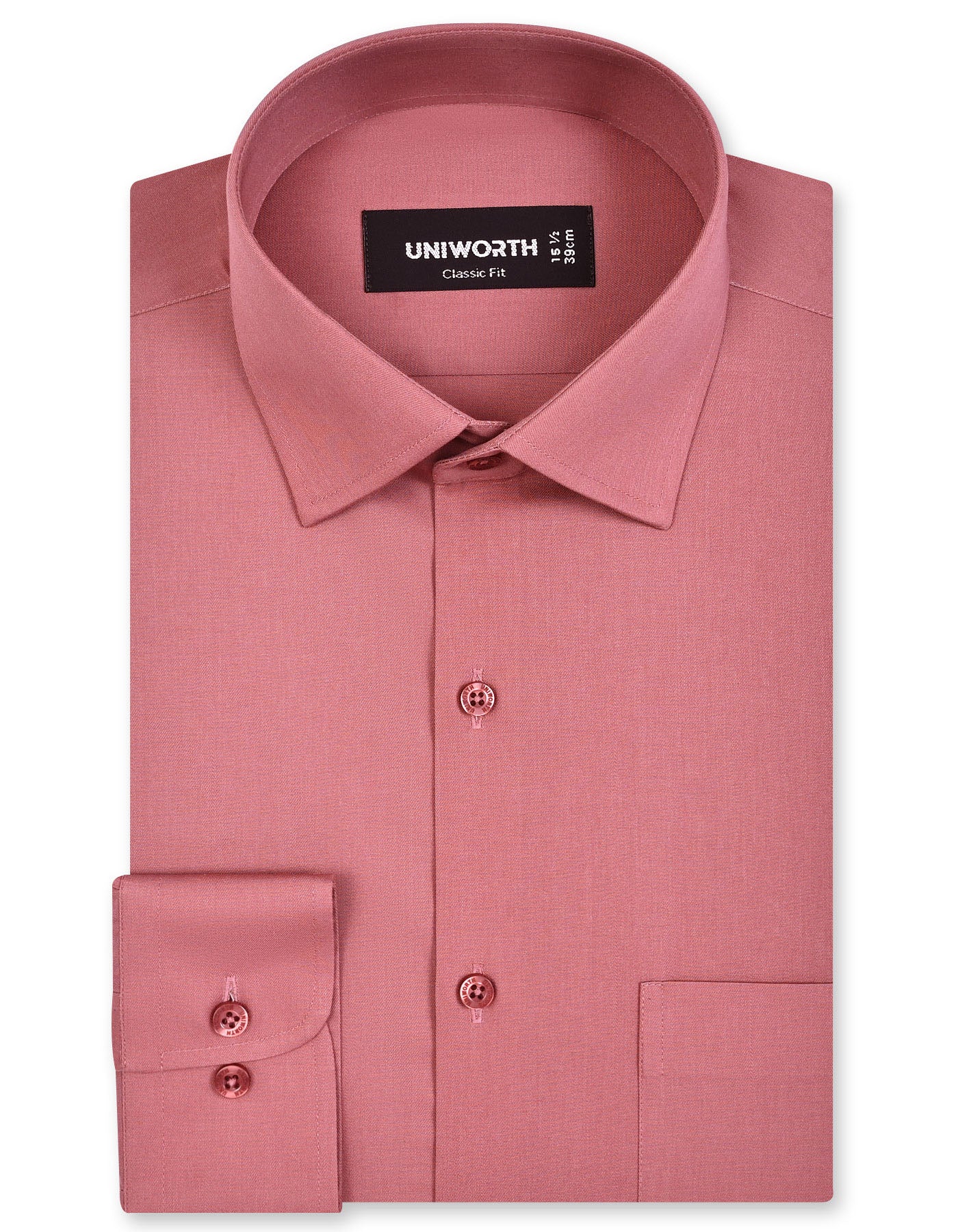 Plain T Pink Classic Fit Shirt FS1634-3RF-14.5