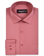 T Pink Plain Tailored Smart Fit Shirt