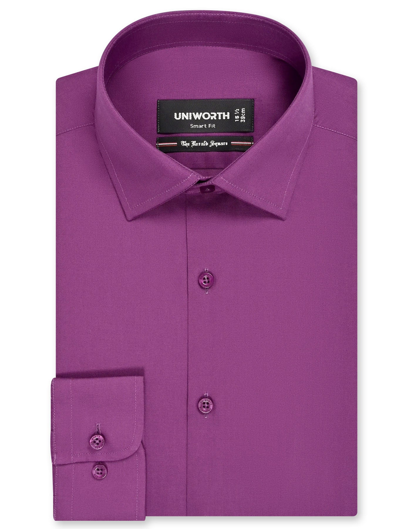 Plain Purple Tailored Smart Fit Shirt FS1635SF-14.5