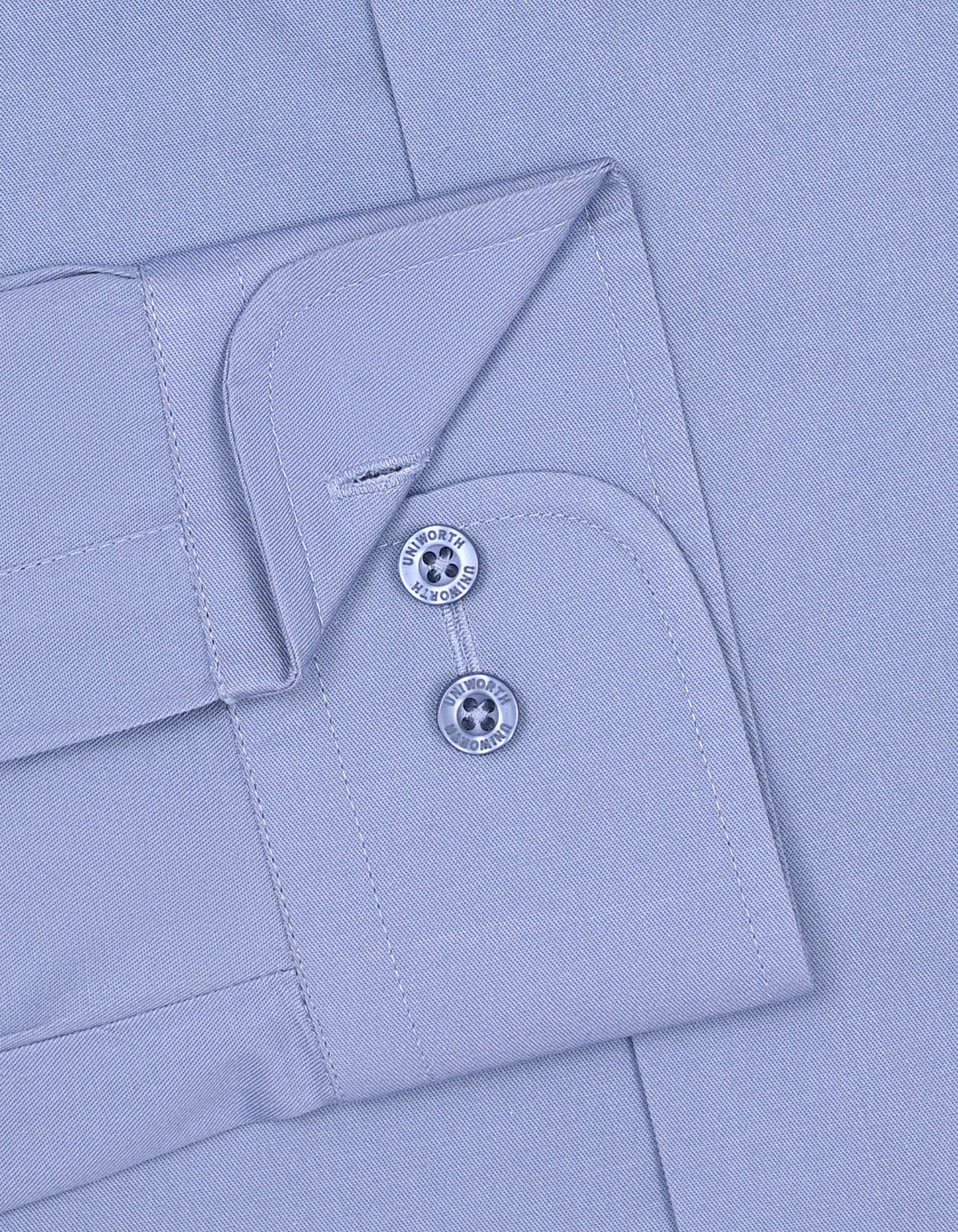 Plain L Grey Classic Fit Shirt FS1636-2RF-15.5