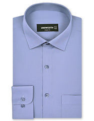 Plain L Grey Classic Fit Shirt FS1636-2RF-14.5