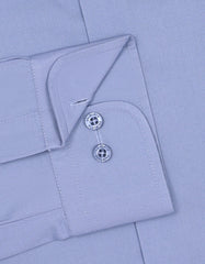 Plain L Grey Tailored Smart Fit Shirt FS1636-2SF-15.5