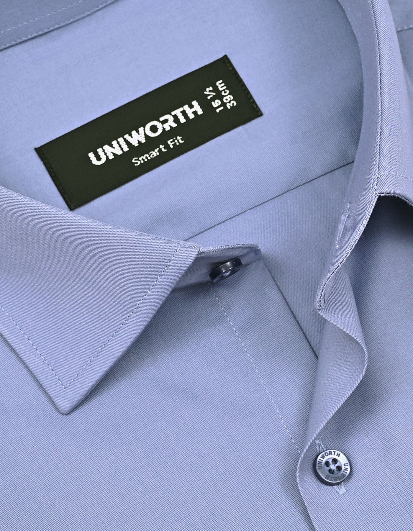 Plain L Grey Tailored Smart Fit Shirt FS1636-2SF-15