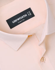Plain Peach Tailored Smart Fit Shirt FS1637SF-15