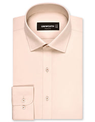 Beige Plain Classic Fit Shirt
