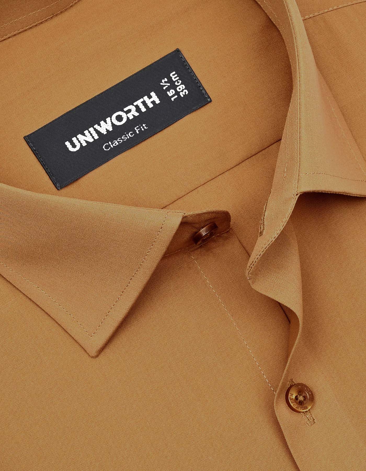 Plain Khaki Classic Fit Shirt FS1647-1RF-15