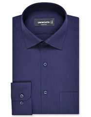 Plain Navy Classic Fit Shirt FS1648-1RF-14.5