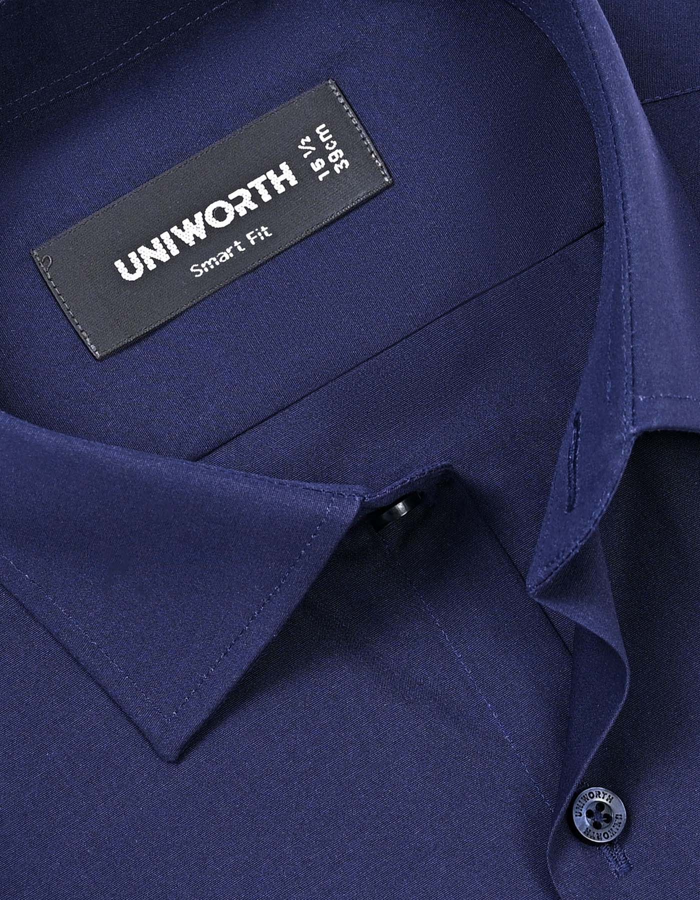 Plain Navy Tailored Smart Fit Shirt FS1648-1SF-15