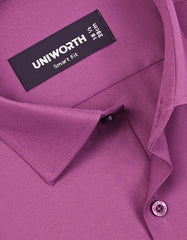 Plain Plum Tailored Smart Fit Shirt FS1651SF-15