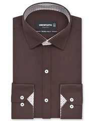 Plain Chocolate Classic Fit Shirt FS1652-1RF-14.5