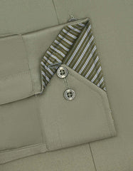 Plain Army Green Tailored Smart Fit Shirt FS1657-3SF-15.5