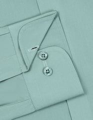Plain Apple Green Tailored Smart Fit Shirt FS1662SF-15.5
