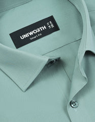 Plain Apple Green Tailored Smart Fit Shirt FS1662SF-15