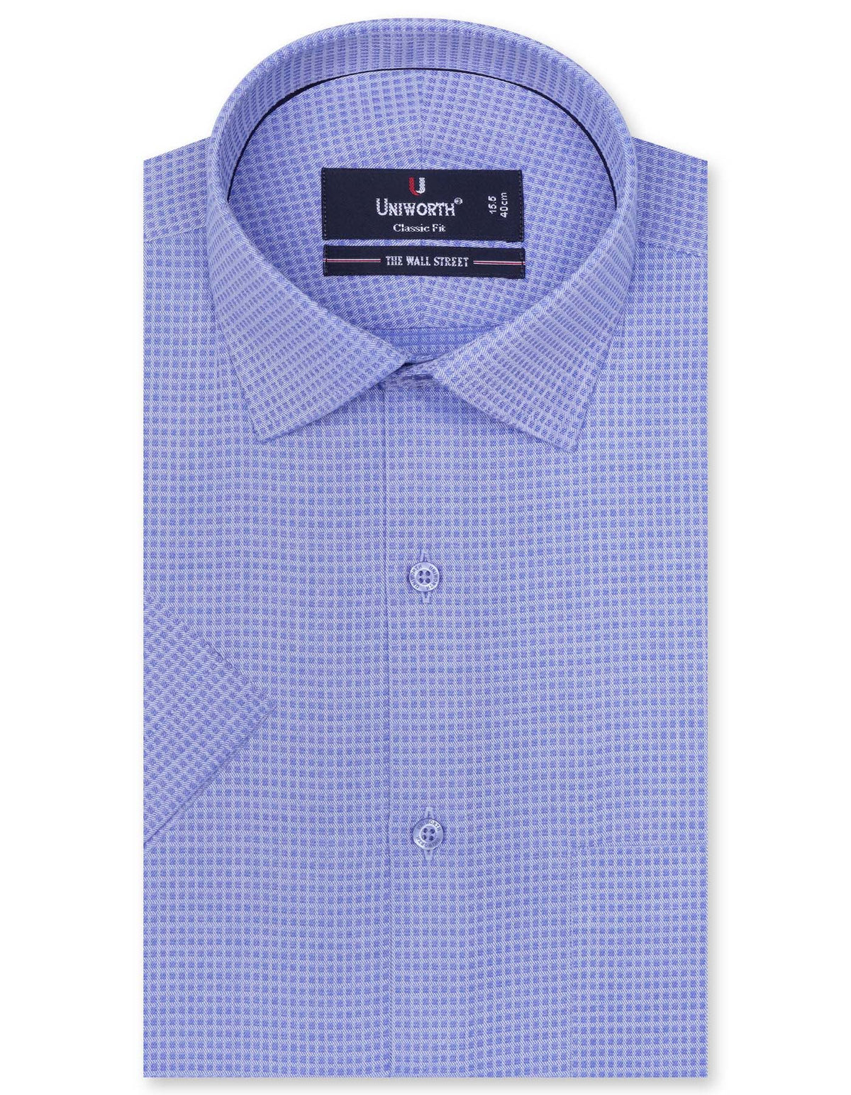 Self Blue Classic Fit Shirt FS20253RH-14.5