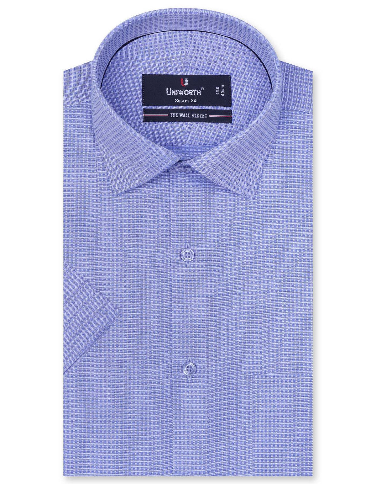 Self Blue Tailored Smart Fit Shirt FS20253SH-14.5