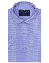 Self Blue Tailored Smart Fit Shirt FS20253SH-14.5