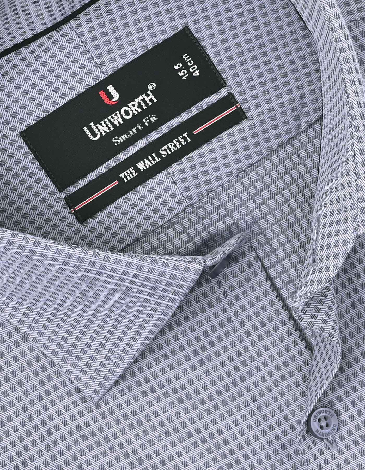 Self Grey Tailored Smart Fit Shirt FS20254SH-15