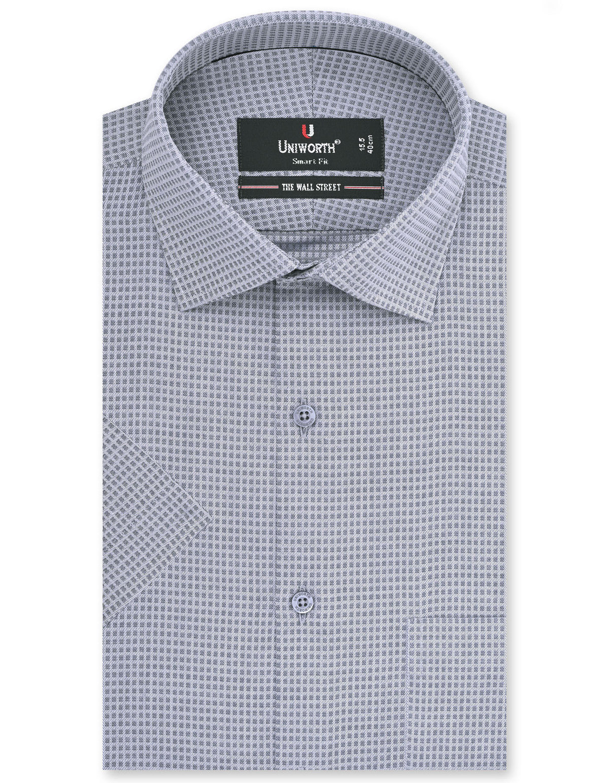 Self Grey Tailored Smart Fit Shirt FS20254SH-14.5