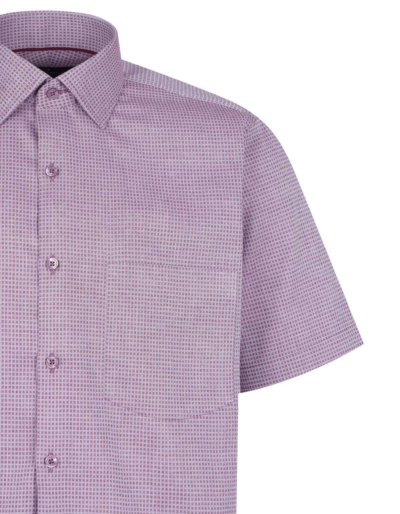Self Maroon Tailored Smart Fit Shirt FS20255SH-15.5