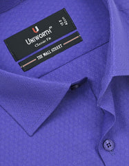 Self Royal Blue Classic Fit Shirt FS20324RF-16