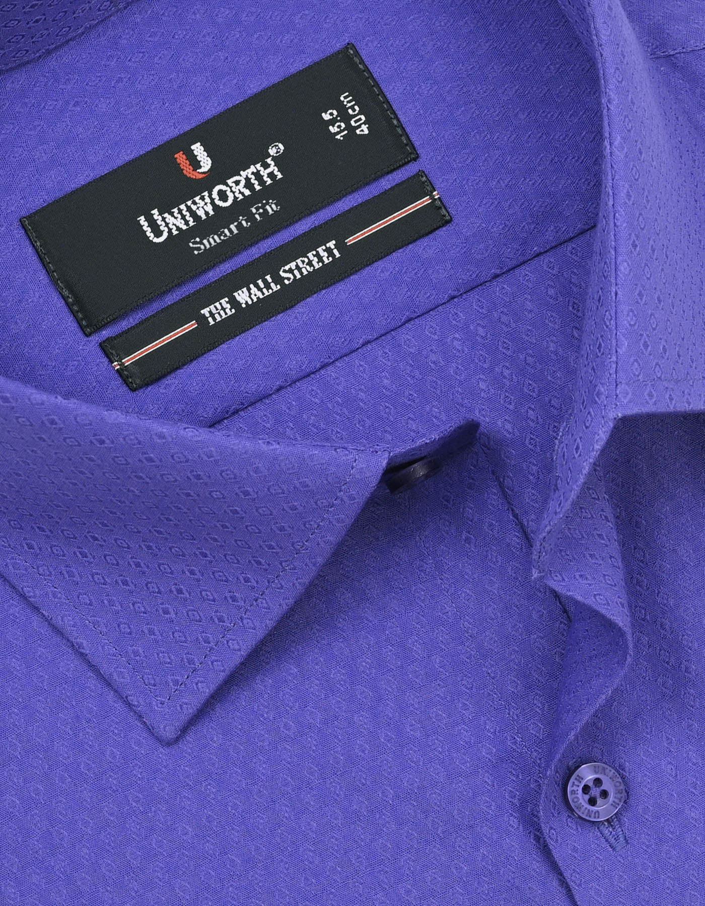Self Royal Blue Tailored Smart Fit Shirt FS20324SF-15