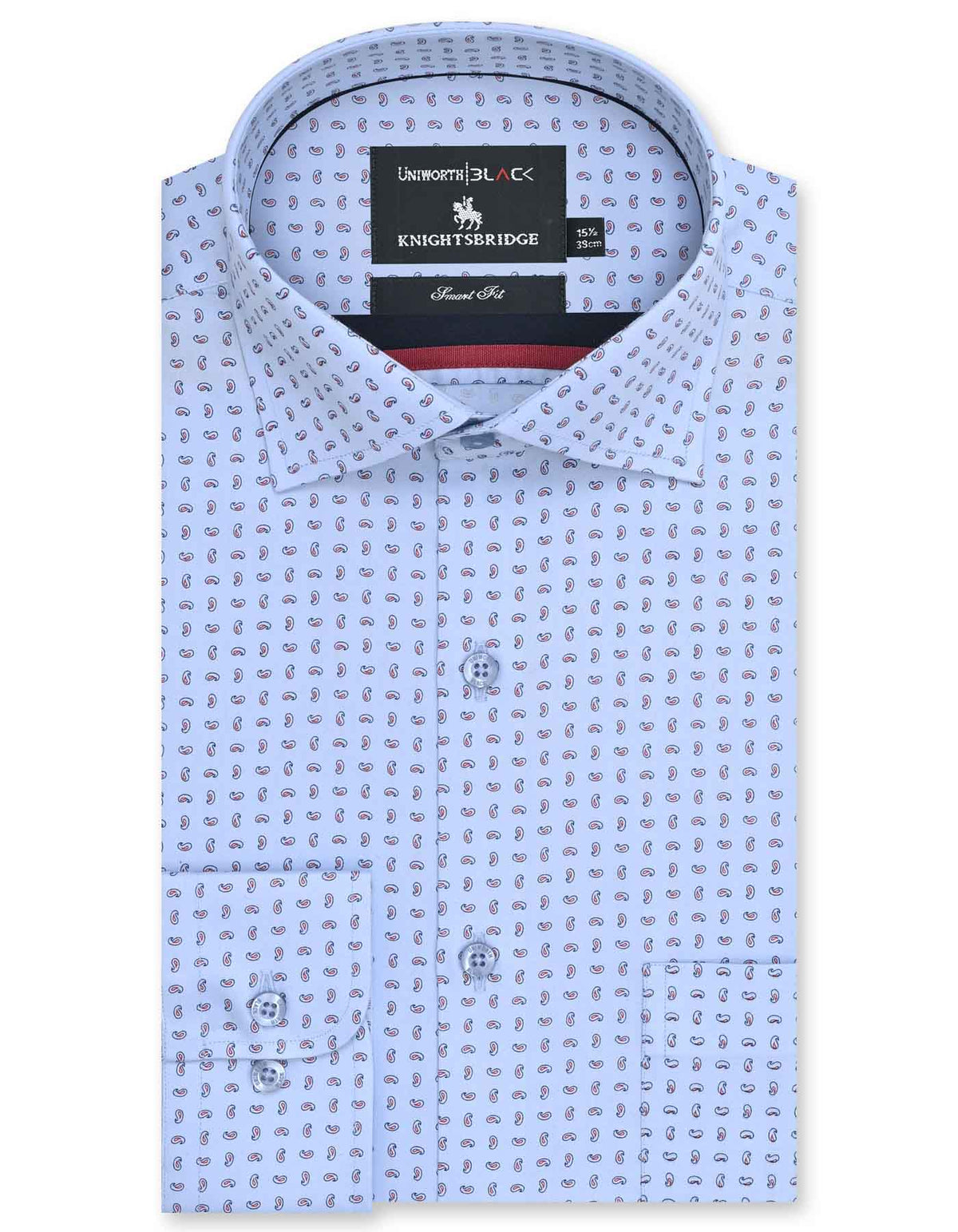 Printed Sky Tailored Smart Fit Shirt FS20340SF-14.5