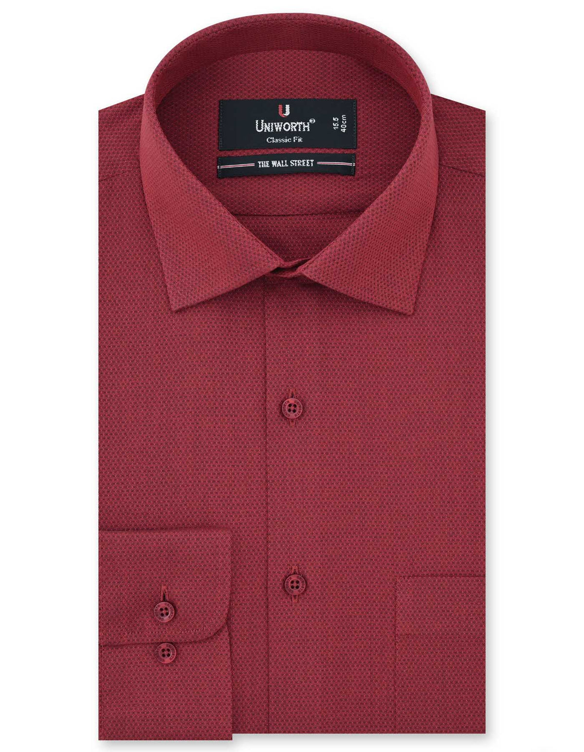 Self Red Classic Fit Shirt FS20357RF-14.5