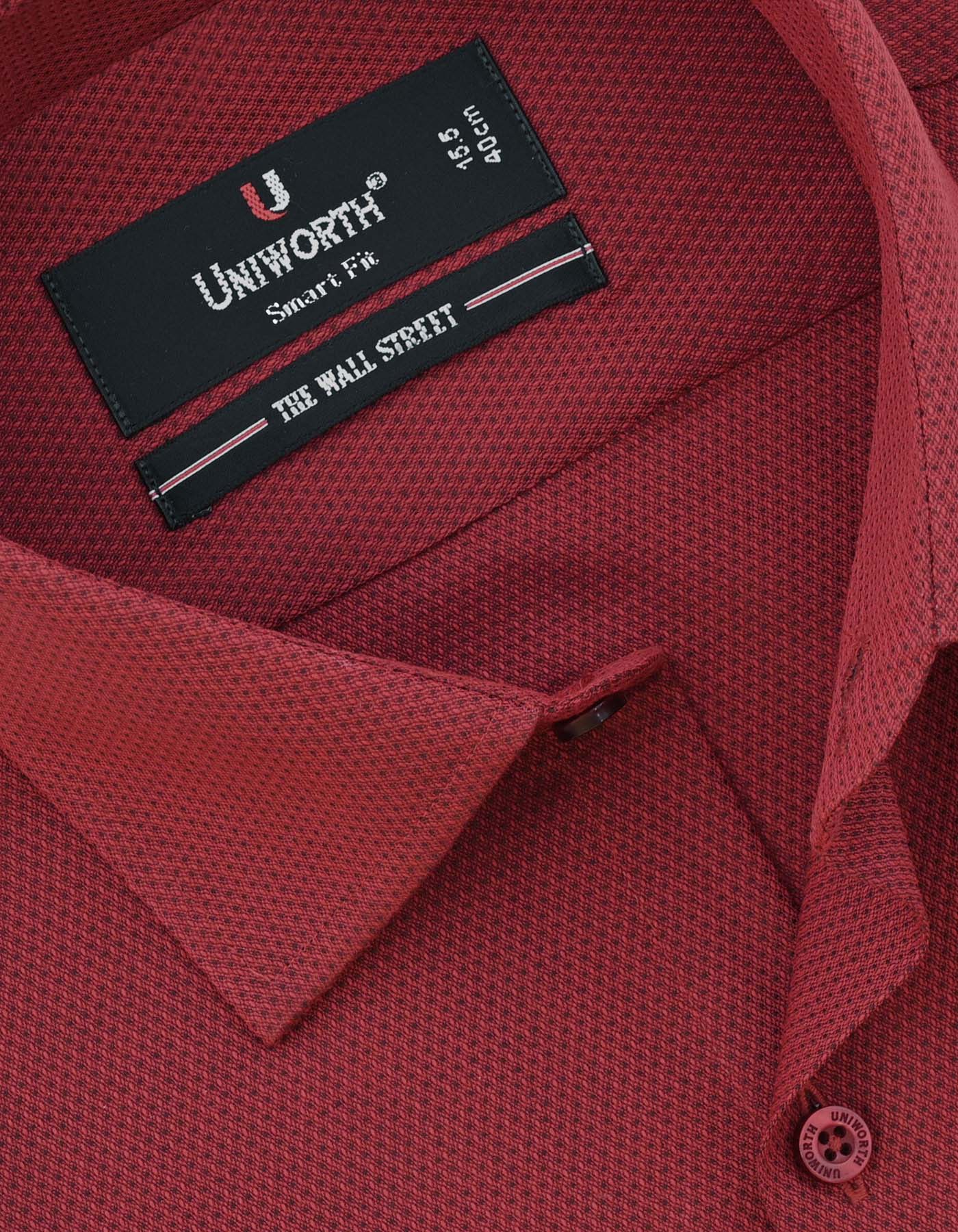 Self Red Tailored Smart Fit Shirt FS20357SF-15