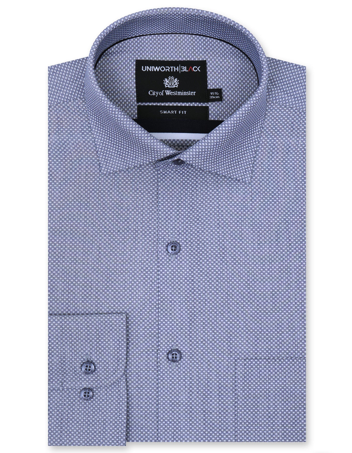 Self Grey Tailored Smart Fit Shirt FS20390SF-14.5