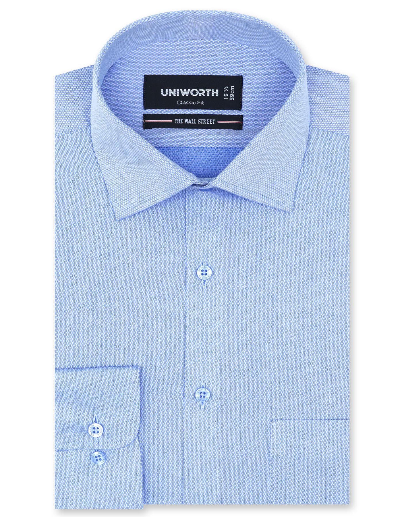Self Navy Classic Fit Shirt FS20398RF-14.5
