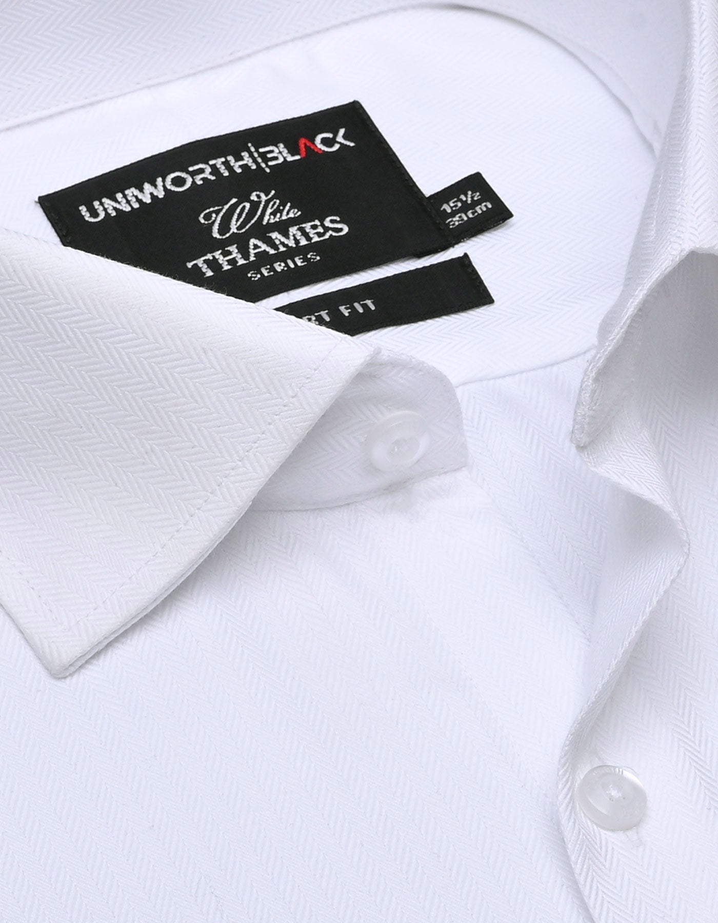 Self White Tailored Smart Fit Shirt FS20400SF-15