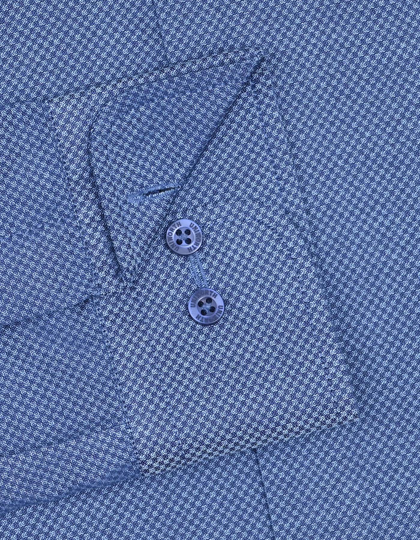 Self Navy Tailored Smart Fit Shirt FS20401SF-15.5
