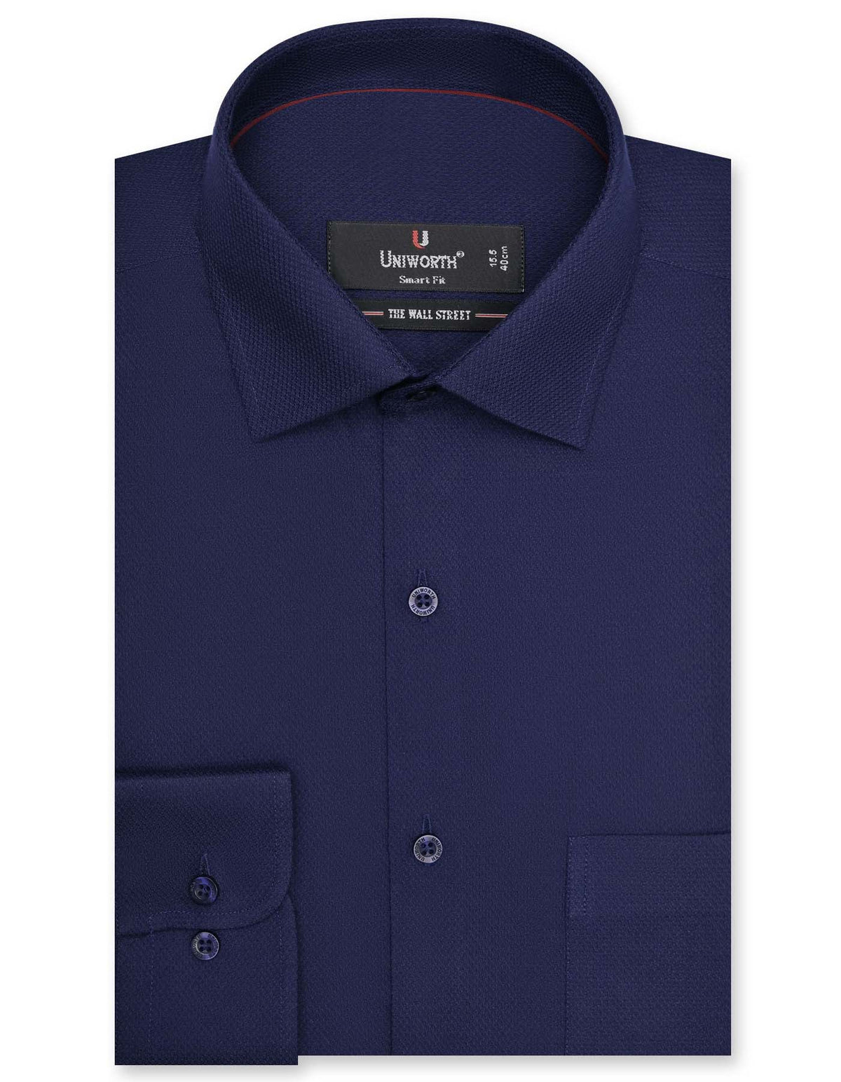Self Navy Tailored Smart Fit Shirt FS20407SF-14.5