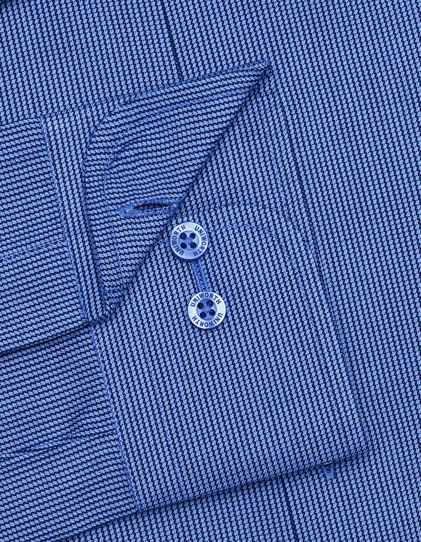 Self Blue Classic Fit Shirt FS20408RF-15.5