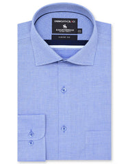 Self Blue Classic Fit Shirt FS20412RF-14.5