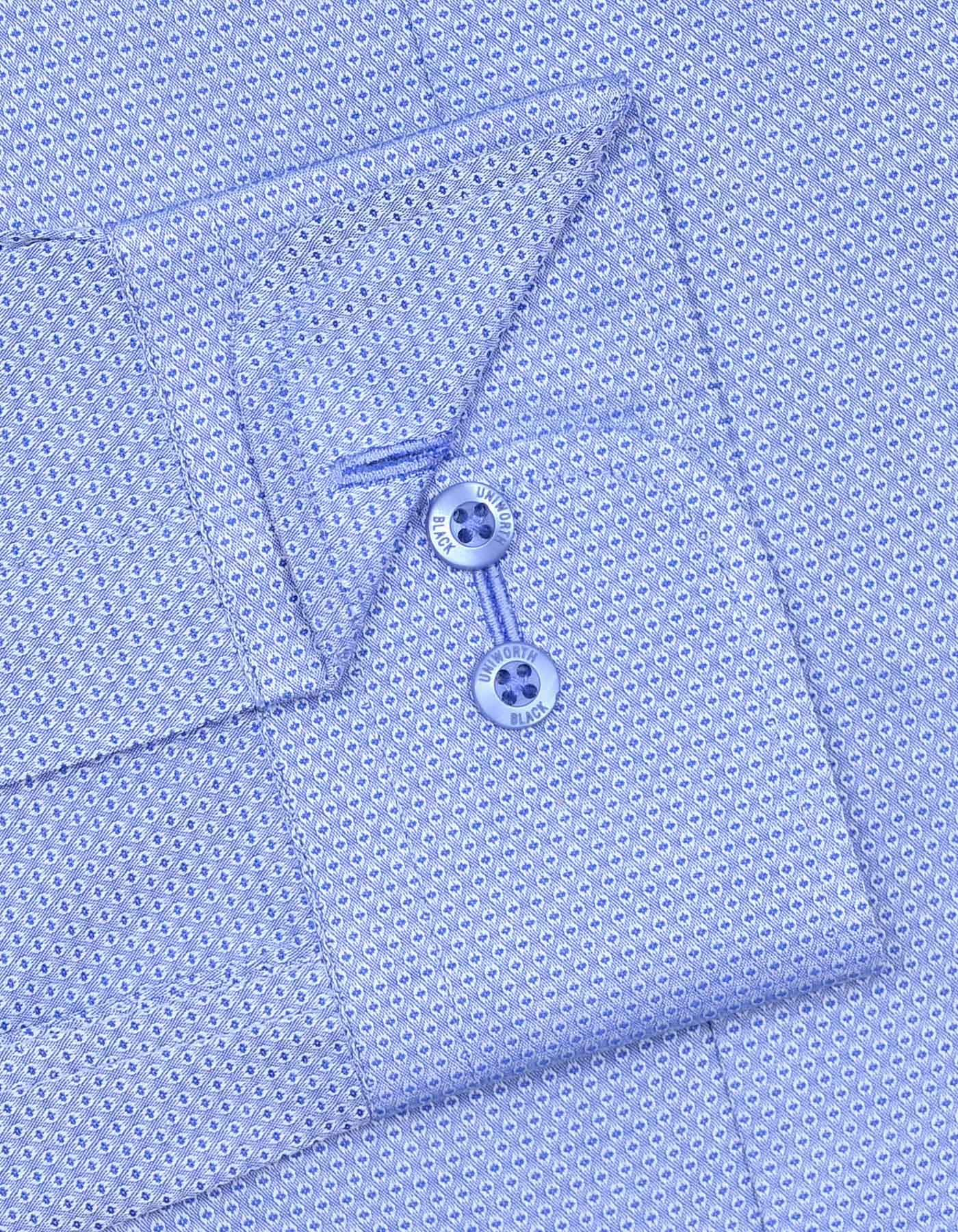 Self Blue Tailored Smart Fit Shirt FS20412SF-15.5