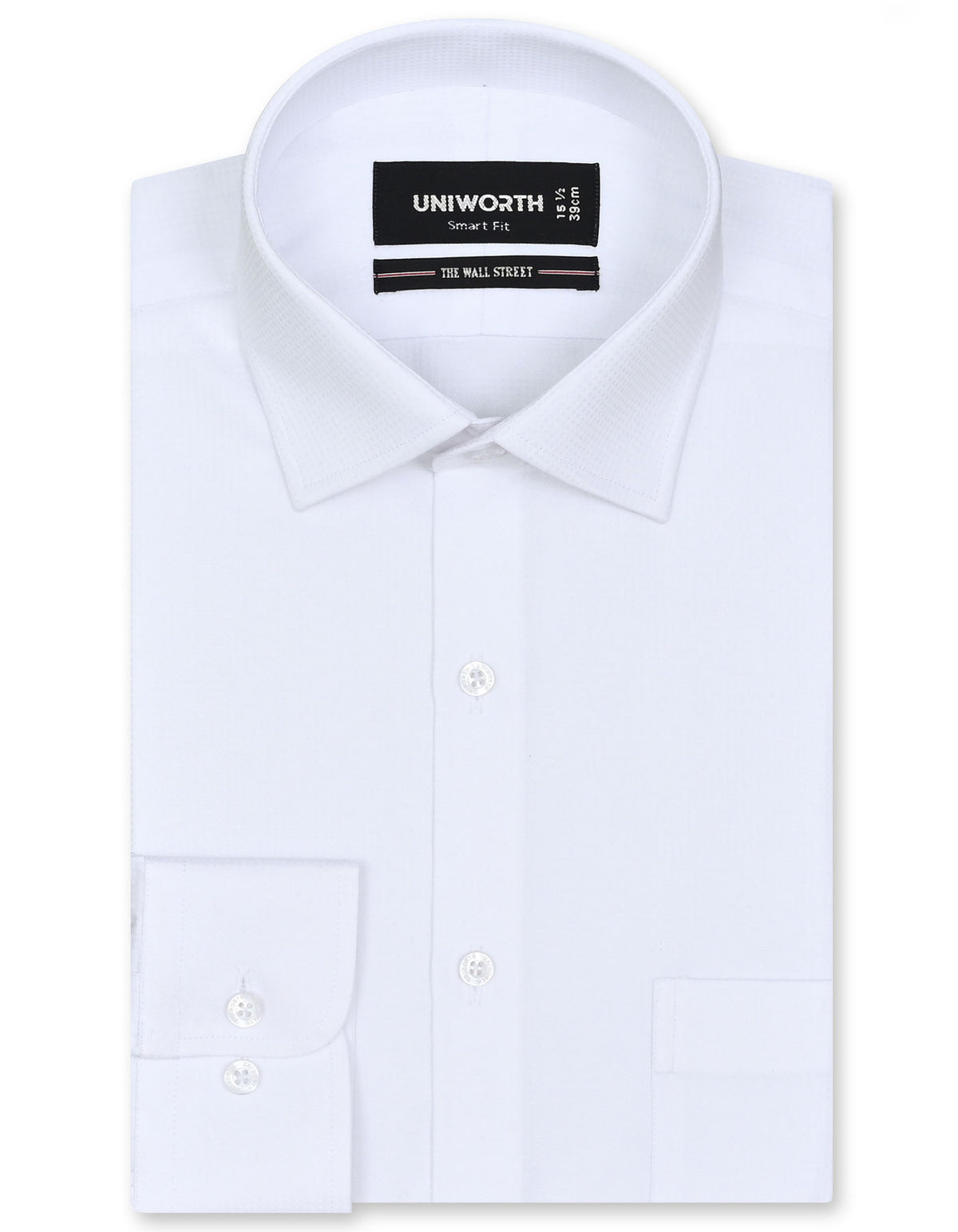 Self White Smart Fit Shirt FS20421SF-14.5