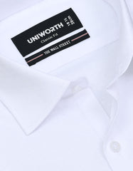 Self White Classic Fit Shirt FS20424RF-15