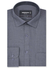 Self Grey Smart Fit Shirt FS20427SF-14.5