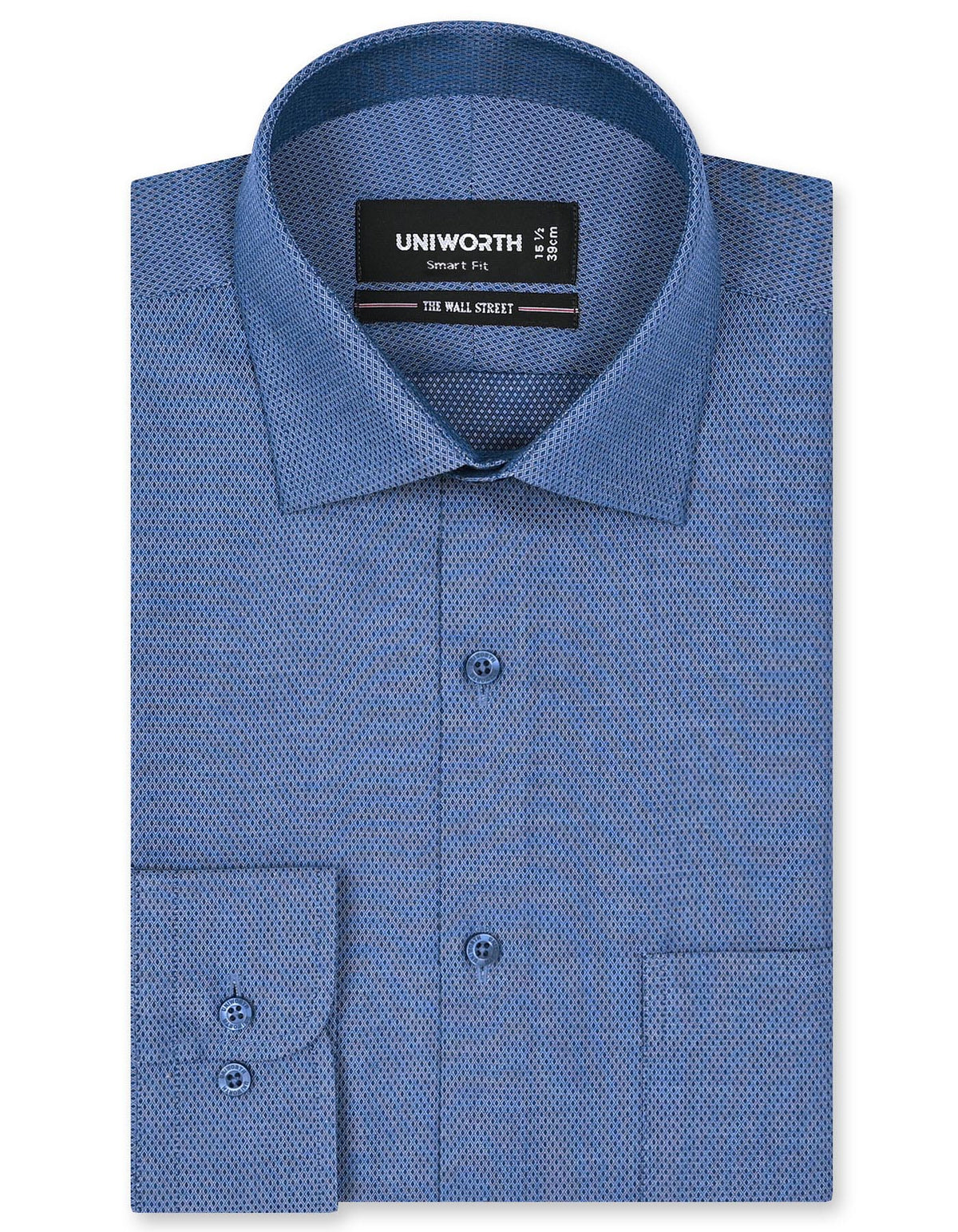 Self Blue Smart Fit Shirt FS20428SF-14.5