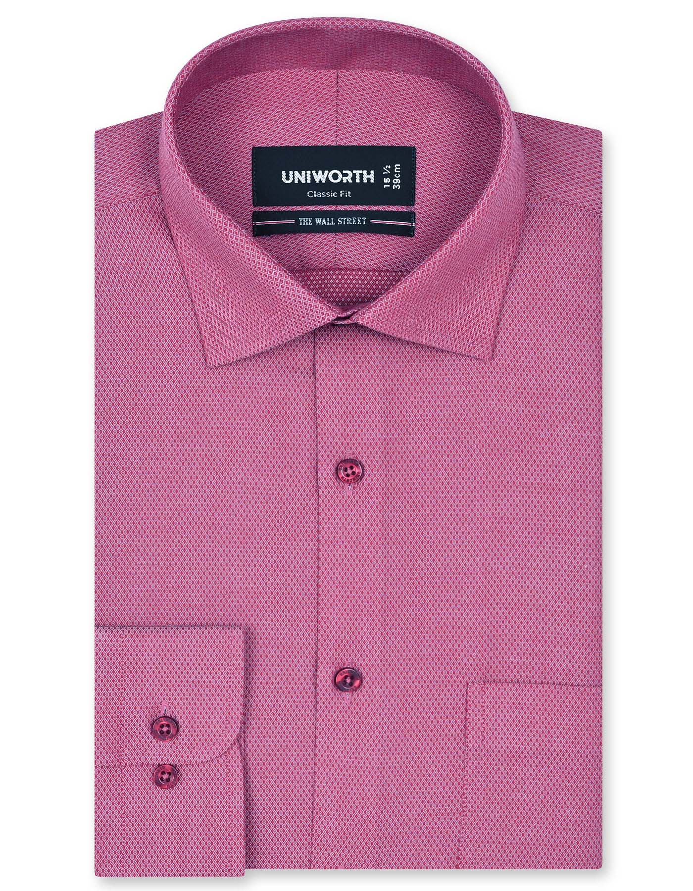 Self Red Classic Fit Shirt FS20429RF-14.5