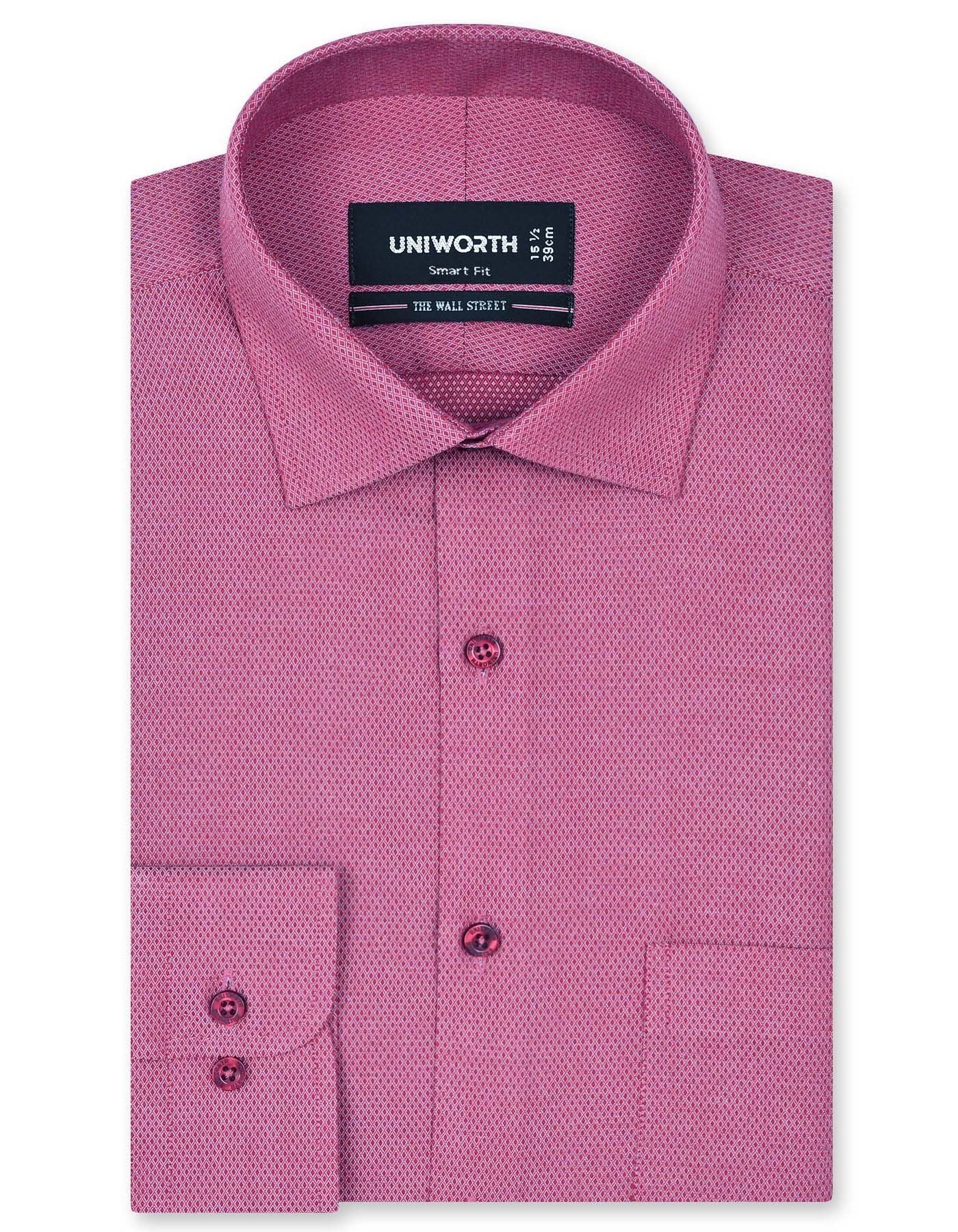 Self Red Smart Fit Shirt FS20429SF-14.5