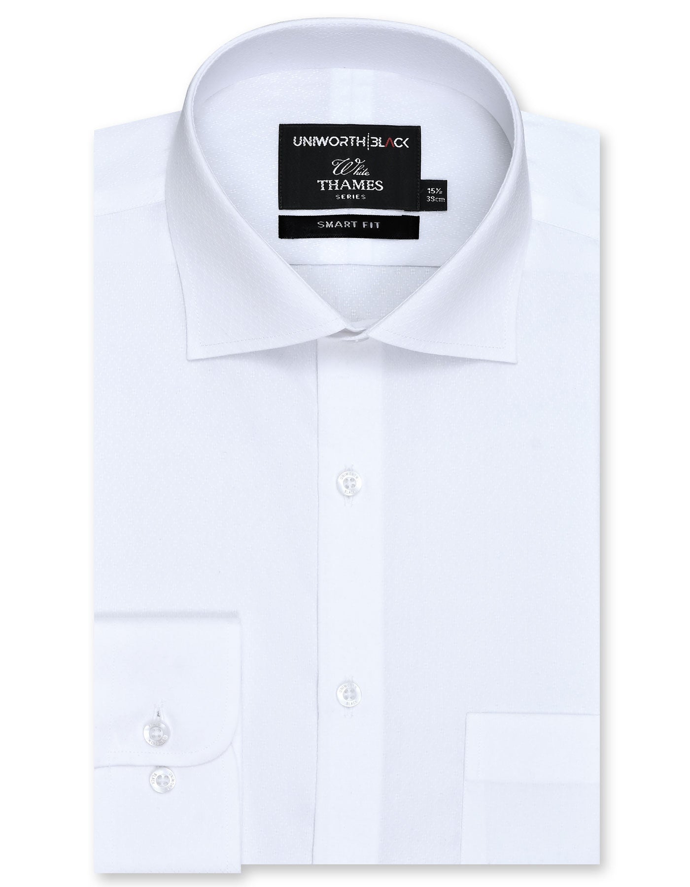 Self White Smart Fit Shirt FS20439SF-14.5