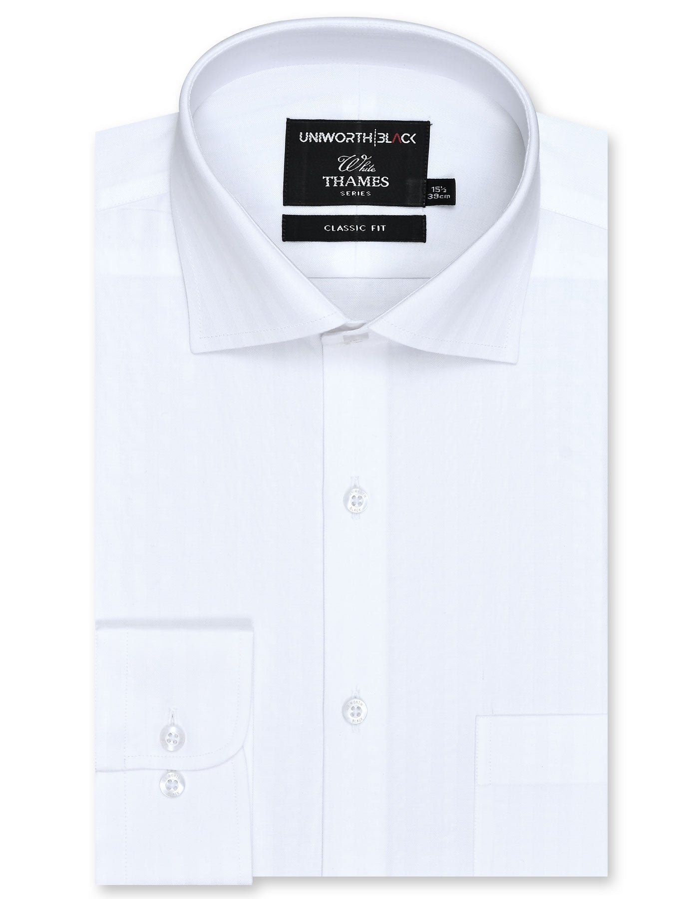 Self White Classic Fit Shirt FS20440RF-14.5