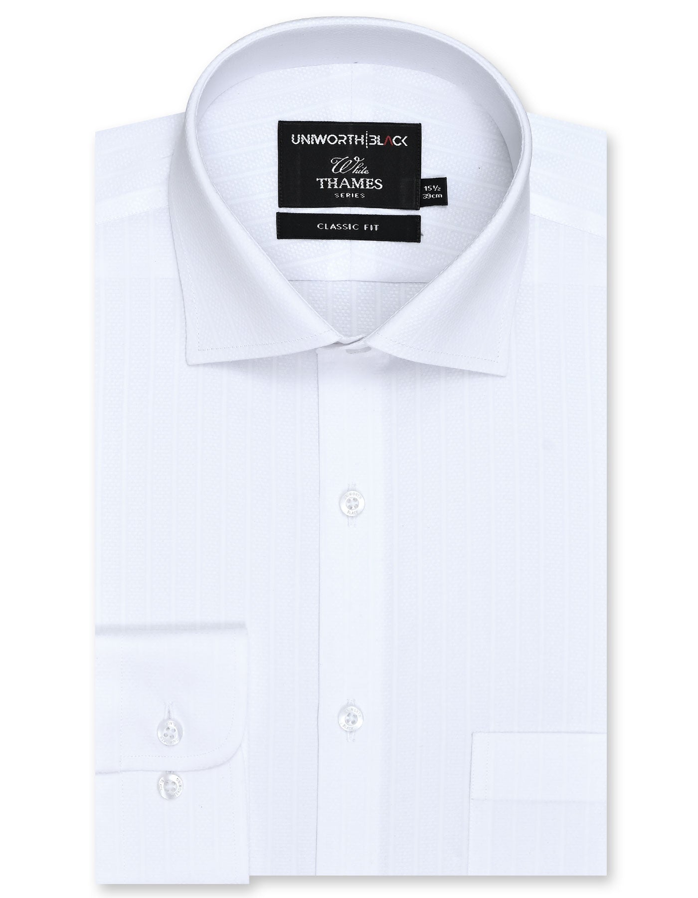 Self White Classic Fit Shirt FS20441RF-14.5